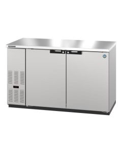 Hoshizaki BB59-S, Refrigerator, Two Section, Stainless Steel Back Bar Back Bar, Solid Doors