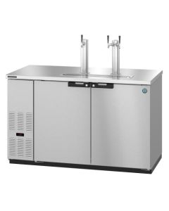 Hoshizaki DD59-S, Refrigerator, Two Section, Stainless Steel Back Bar Direct Draw, Solid Doors