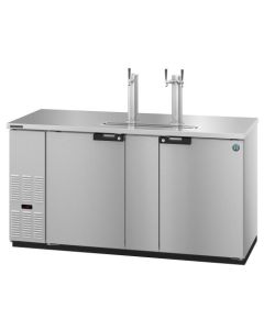 Hoshizaki DD69-S, Refrigerator, Two Section, Stainless Steel Back Bar Direct Draw, Solid Doors