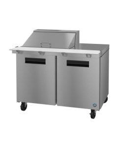 Hoshizaki SR48B-12M, Refrigerator, Two Section Mega Top Prep Table, Stainless Doors