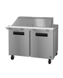 Hoshizaki SR48B-18M, Refrigerator, Two Section Mega Top Prep Table, Stainless Doors