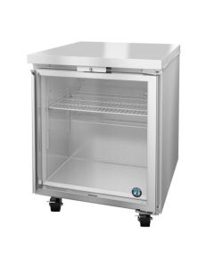 Hoshizaki UF27B-GLP01, Freezer, Single Section Undercounter, Full Glass Door