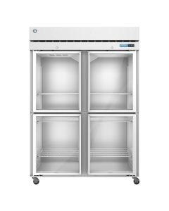 Hoshizaki  F2A-HG, Freezer, Two Section Upright, Half Glass Doors with Lock