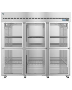 Hoshizaki  R3A-HG, Refrigerator, Three Section Upright, Full Glass Doors with Lock