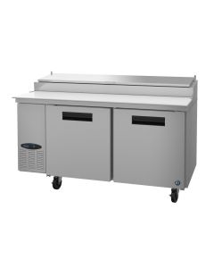 Hoshizaki CPT67, Refrigerator, Two Section Pizza Prep Table, Stainless Doors