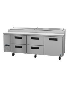 Hoshizaki CPT93-D4, Refrigerator, Three Section Pizza Prep Table, Drawer/Door Combo