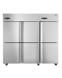Hoshizaki  CR3S-HS, Refrigerator, Three Section Upright, Half Stainless Doors