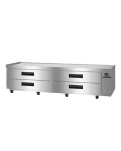 Hoshizaki CR98B Refrigerator, Two Section Chef Base Prep Table – Right Condenser