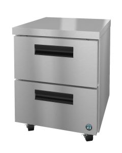 Hoshizaki CRMF27-D, Freezer, Single Section Undercounter, Stainless Drawers