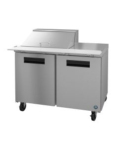 Hoshizaki CRMR48-12M, Refrigerator, Two Section Mega Top Prep Table, Stainless Doors