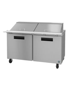 Hoshizaki CRMR60-24M, Refrigerator, Two Section Mega Top Prep Table, Stainless Doors