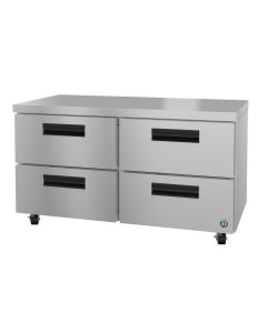 Hoshizaki CRMR60-D4, Refrigerator, Two Section Undercounter, Stainless Drawers