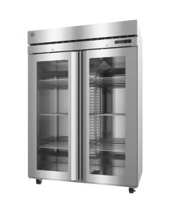F2A-FGE Freezer, Two Section Reach-In, Full Glass Doors with Locks 