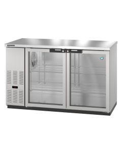 Hoshizaki HBB-2-59-S, Refrigerator, Two Section, Stainless Steel Back Bar, Solid Doors