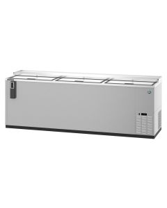 Hoshizaki HBC-95-S Refrigerator, Three Section, Stainless Steel Back Bar Bottle Cooler, Slide Top Doors