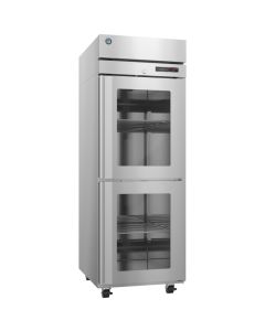Hoshizaki HC1A-HGE Heated Cabinet, Single Section Upright, Half Glass Doors with Lock-REPLACED