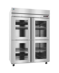 Hoshizaki HC2A-HGE Heated Cabinet, Two Section Upright, Half Glass Doors with Lock-REPLACED