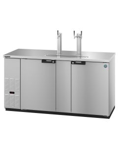 Hoshizaki HDD-3-69-S Refrigerator, Two Section, Stainless Steel Back Bar Direct Draw, Solid Doors