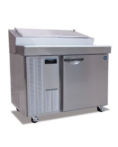 Hoshizaki HPR46A Refrigerator, Single Section Raised Rail Prep Table, Stainless Door with Lock