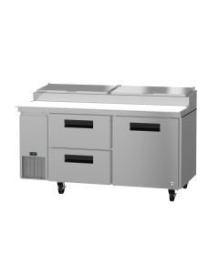 Hoshizaki PR67A-D2, Refrigerator, Two Section Pizza Prep Table, Drawer/Door Combo