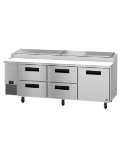 Hoshizaki PR93B-D4 Refrigerator, Three Section Pizza Prep Table, Drawer/Door Combo