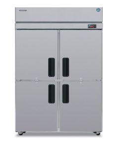 Hoshizaki PTR2SSE-HSHS Refrigerator, Two Section Pass Thru Upright, Half Stainless Doors with Lock