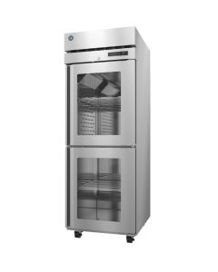 Hoshizaki R1A-HGE Refrigerator, Single Section Reach-In, Half Glass Doors with Lock 