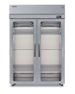 Hoshizaki RH2-SSE-FG Refrigerator, Two Section Upright, Full Glass Doors with Lock
