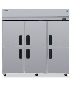 Hoshizaki RH3-SSE-HS Refrigerator, Three Section Upright, Half Stainless Doors with Lock