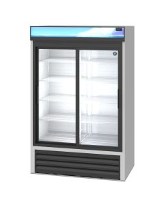 Hoshizaki RM-45-SD, Refrigerator, Two Section Glass Door Merchandiser