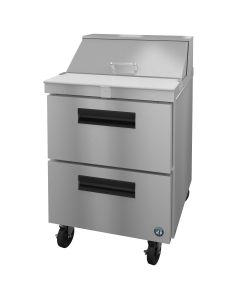 Hoshizaki SR27A-8D2, Refrigerator, Single Section Sandwich Prep Table, Stainless Drawers