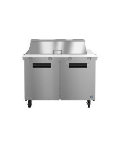 Hoshizaki SR48A-18M, Refrigerator, Two Section Mega Top Prep Table, Stainless Doors
