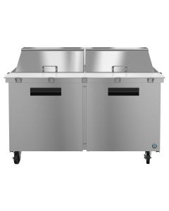 Hoshizaki SR60A-24M, Refrigerator, Two Section Mega Top Prep Table, Stainless Doors