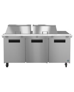 Hoshizaki SR72A-24M, Refrigerator, Three Section Mega Top Prep Table, Stainless Doors
