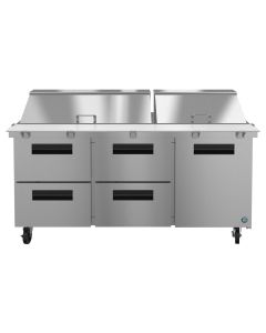 Hoshizaki SR72A-30MD4, Refrigerator, Three Section Mega Top Prep Table, Drawer/Door Combo