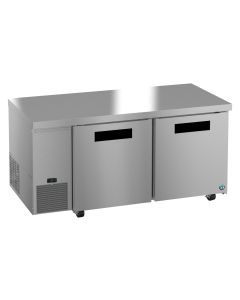 Hoshizaki ULF67B Side Mount Freezer, Two Section Undercounter, Stainless Doors