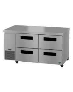 Hoshizaki ULR60B-D4 Side Mount Refrigerator, Two Section Undercounter, Stainless Drawers