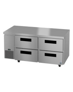 Hoshizaki ULR67B-D4 Side Mount Refrigerator, Two Section Undercounter, Stainless Drawers