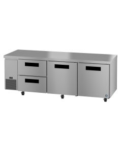 Hoshizaki ULR93B-D2 Side Mount Refrigerator, Three Section Undercounter, Drawer/Door Combo