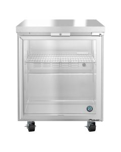 Hoshizaki UR27A-GLP01, Refrigerator, Single Section Undercounter, Full Glass Door