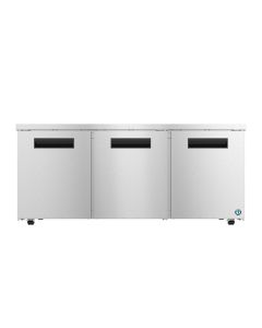 Hoshizaki UR72B-LP Low Profile Refrigerator, Three Section Undercounter, Stainless Doors