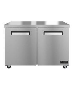 Hoshizaki VUR48A Refrigerator, Two Section Undercounter, Stainless Doors