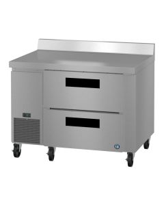 Hoshizaki WLR46B-D2 Side Mount Refrigerator, Single Section Worktop, Stainless Drawers