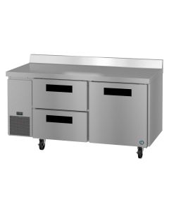 Hoshizaki WLR67B-D2 Side Mount Refrigerator, Two Section Worktop, Drawer/Door Combo