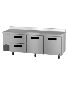 Hoshizaki WLR93B-D2 Side Mount Refrigerator, Three Section Worktop, Drawer/Door Combo