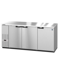 Hoshizaki BB80-S, Refrigerator, Three Section, Stainless Steel Back Bar Back Bar, Solid Doors