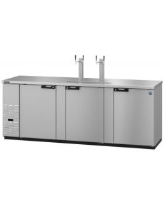 Hoshizaki DD95-S, Refrigerator, Three Section, Stainless Steel Back Bar Direct Draw, Solid Doors