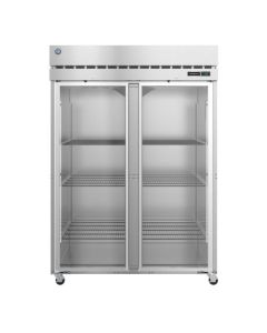 Hoshizaki F2A-FG, Freezer, Two Section Upright, Full Glass Doors with Lock
