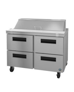 Hoshizaki SR48B-12D4, Refrigerator, Two Section Sandwich Prep Table, Stainless Drawers