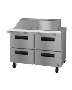 Hoshizaki SR48B-18MD4, Refrigerator, Two Section Mega Top Prep Table, Stainless Drawers
